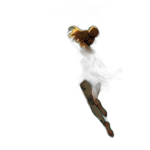 staff, dress, hair, weapon transparent PNG cut-out
