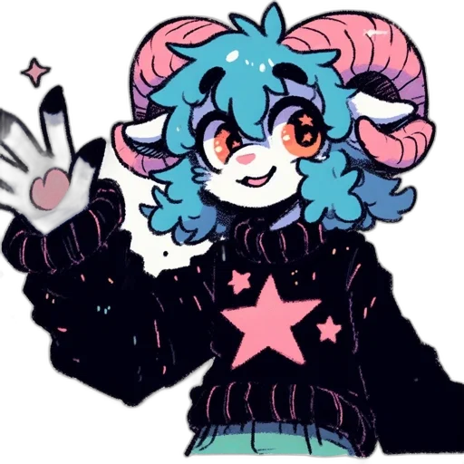 staff, creature, jacket, hair transparent PNG cut-out