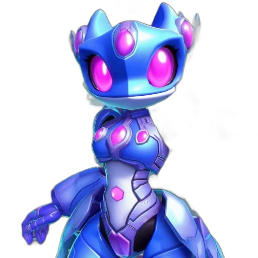robot, staff, dragon, creature transparent PNG cut-out