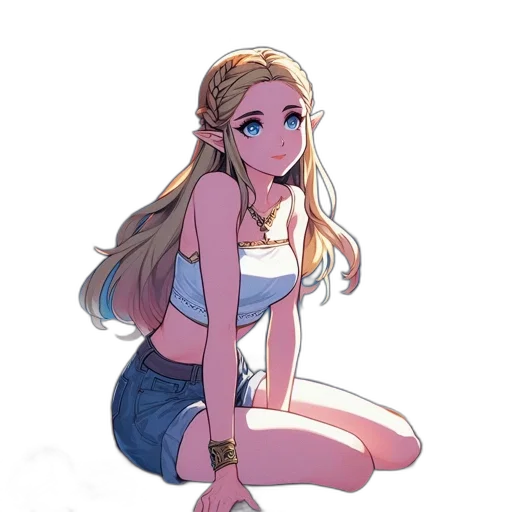 dress, crown, staff, concept art transparent PNG cut-out