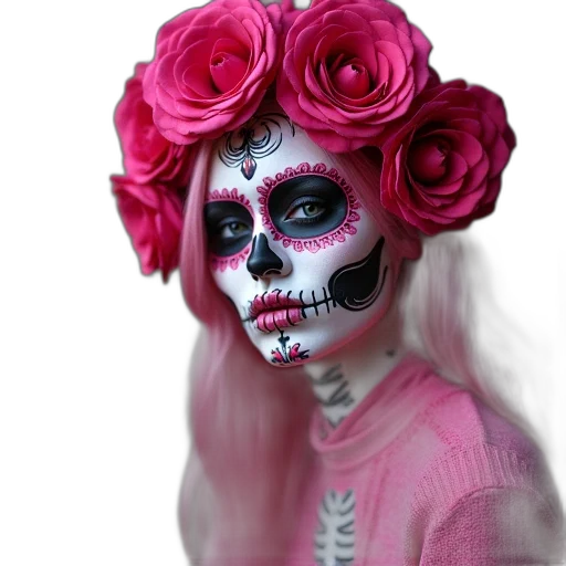 mask, face, flower, jewelry transparent PNG cut-out
