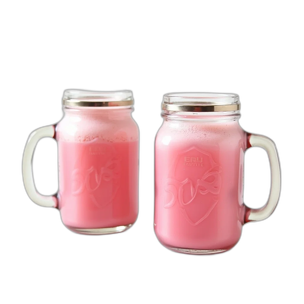 bottle, food, 3d render, two transparent PNG cut-out