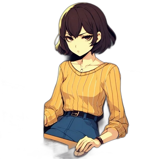 dress, jacket, staff, face transparent PNG cut-out