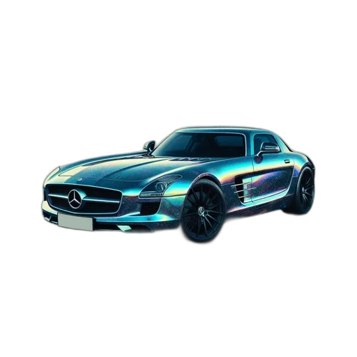 car, 3d render, photorealistic, concept art transparent PNG cut-out