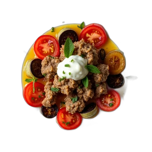 food, plate, variety, ingredients transparent PNG cut-out