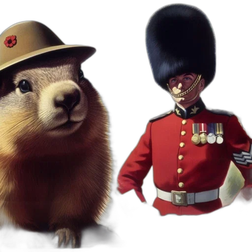 hat, animal, concept art, 3d render transparent PNG cut-out