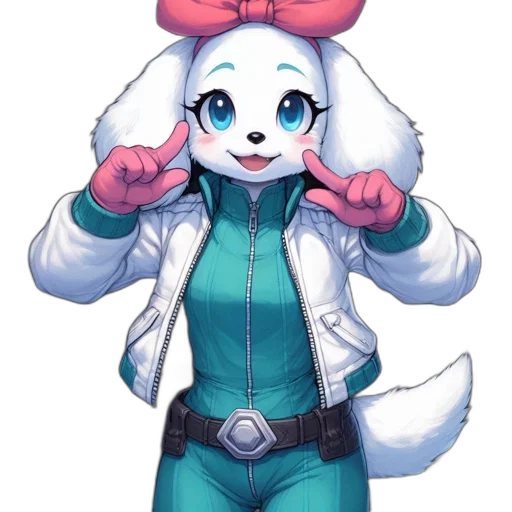 jacket, staff, animal, weapon transparent PNG cut-out