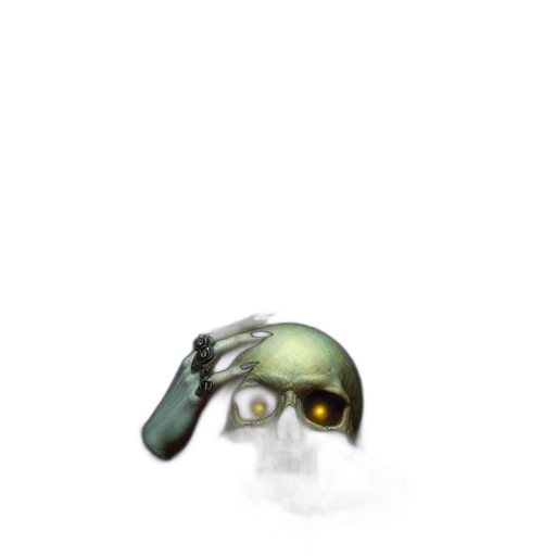 mask, creature, staff, weapon transparent PNG cut-out