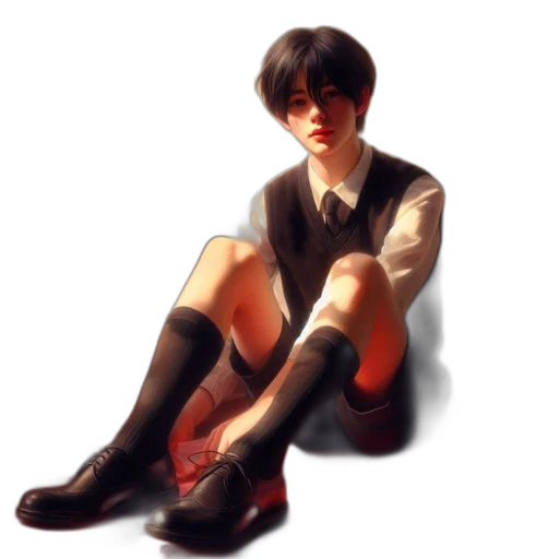 shoes, dress, staff, robot transparent PNG cut-out