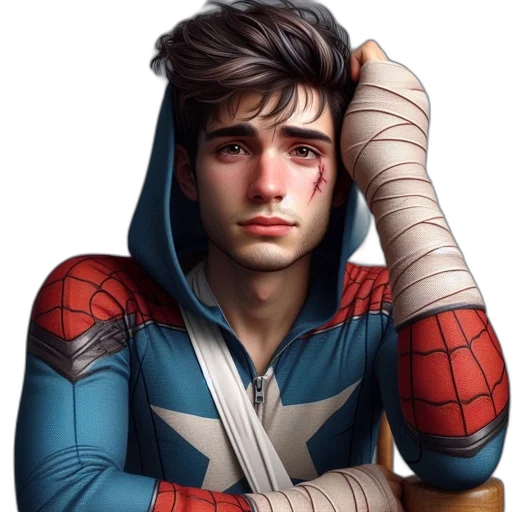 face, jacket, mask, comic book art transparent PNG cut-out