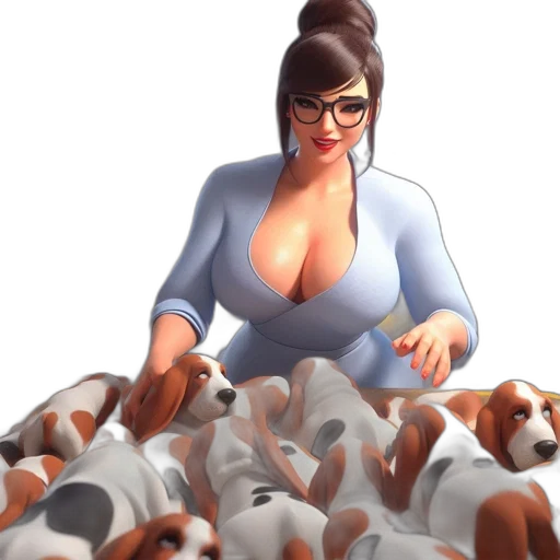 animal, dress, concept art, 3d render transparent PNG cut-out