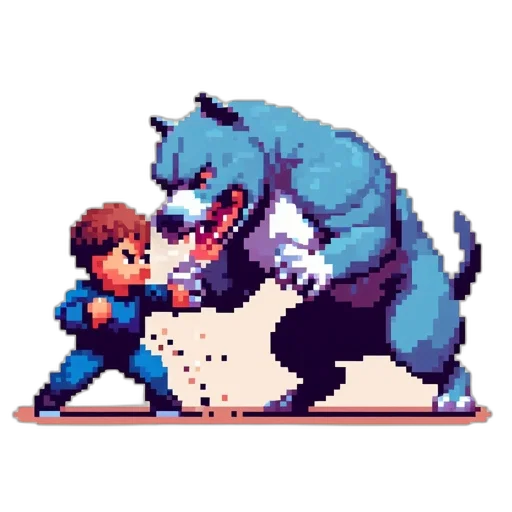 creature, animal, pixel art, concept art transparent PNG cut-out