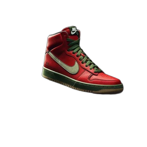 shoes, weapon, 3d render, photorealistic transparent PNG cut-out