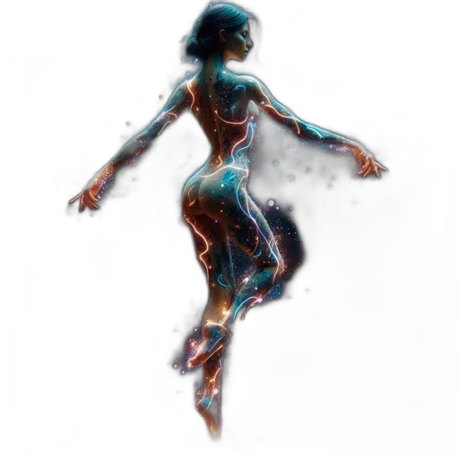dress, robot, creature, hair transparent PNG cut-out