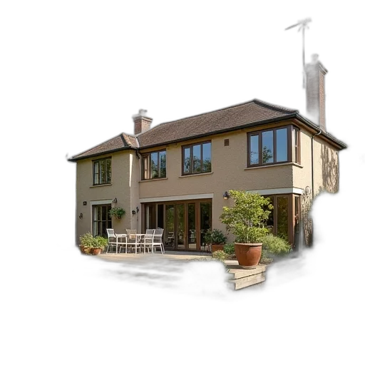building, 3d render, photorealistic, concept art transparent PNG cut-out