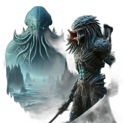 creature, concept art, fantasy art, comic book art transparent PNG cut-out