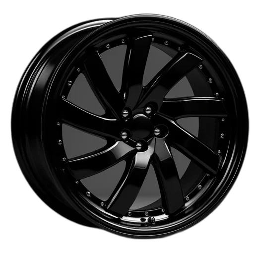 car, 3d render, black, gloss transparent PNG cut-out