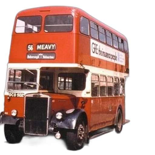 red, double, decker, bus transparent PNG cut-out