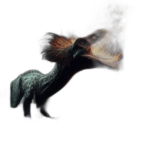 dragon, creature, animal, hair transparent PNG cut-out