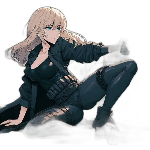weapon, jacket, sword, concept art transparent PNG cut-out