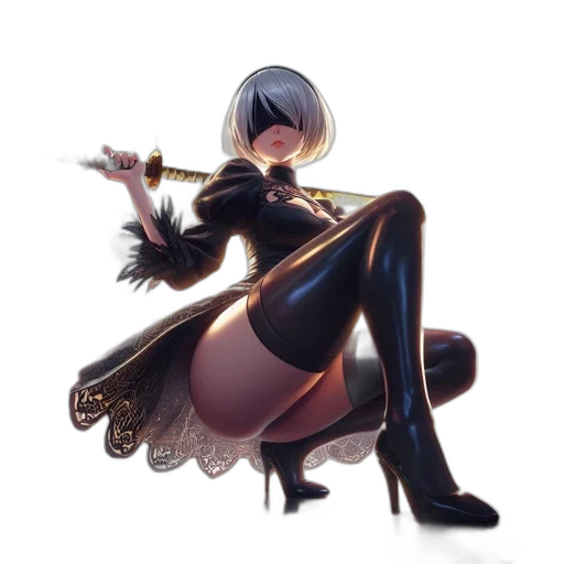 weapon, staff, sword, dress transparent PNG cut-out