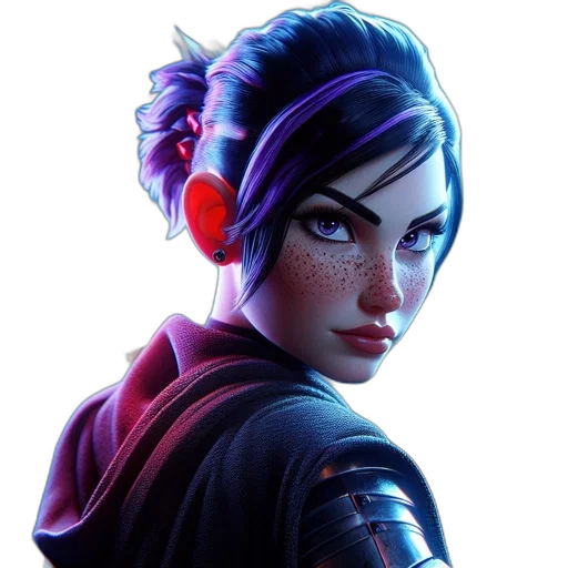 staff, face, weapon, jacket transparent PNG cut-out