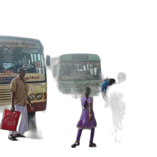 concept art, 3d render, photorealistic, city street transparent PNG cut-out