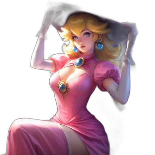dress, crown, staff, face transparent PNG cut-out
