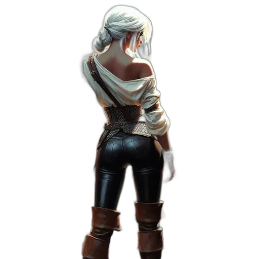 jacket, weapon, staff, robot transparent PNG cut-out