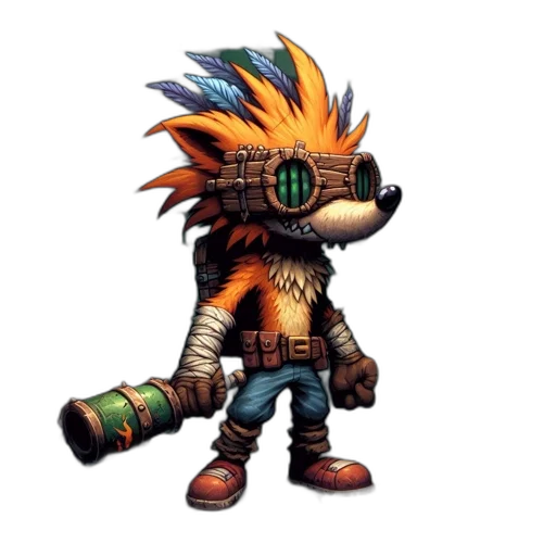 staff, creature, animal, mask transparent PNG cut-out