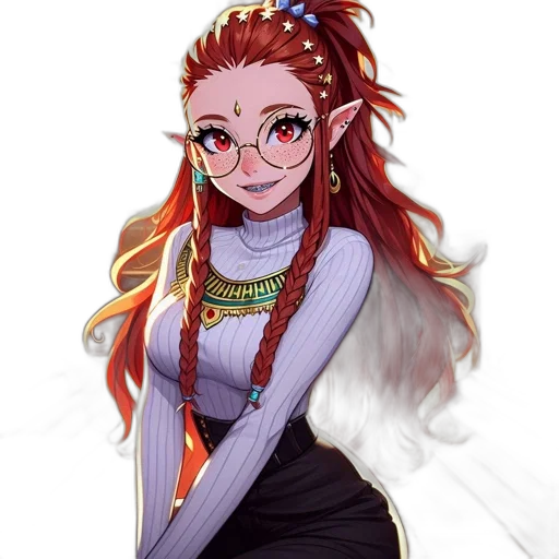 staff, dress, dragon, fantasy art transparent PNG cut-out