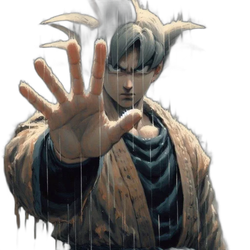 face, creature, weapon, jacket transparent PNG cut-out