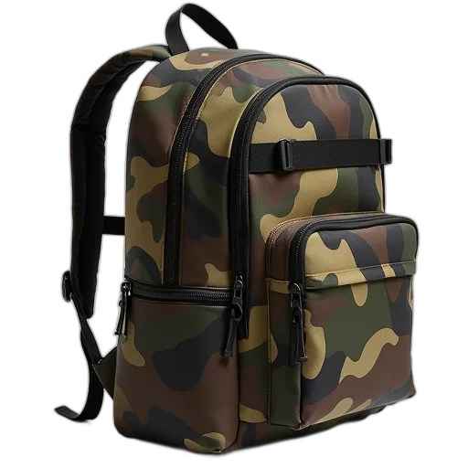 jacket, 3d render, neill, camo transparent PNG cut-out