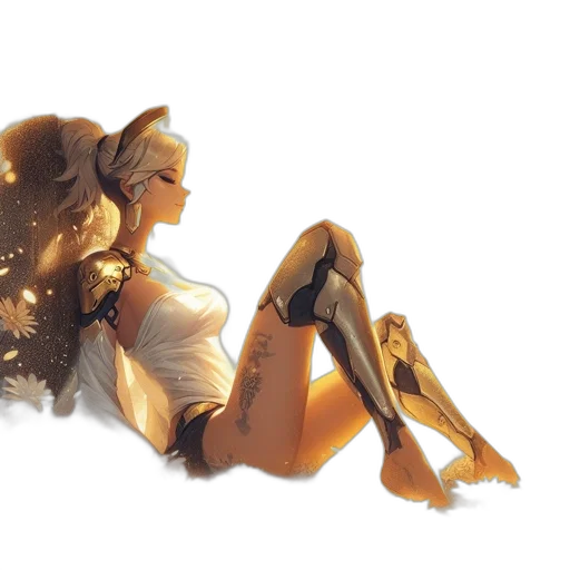 robot, crown, dress, concept art transparent PNG cut-out
