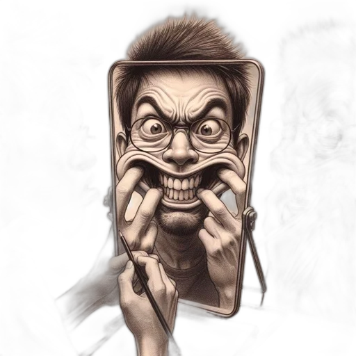 face, mask, creature, staff transparent PNG cut-out
