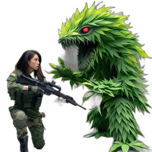 weapon, dragon, creature, staff transparent PNG cut-out