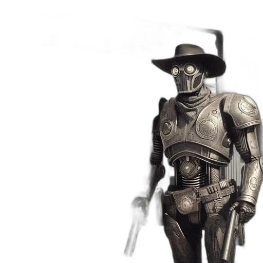 robot, sword, weapon, staff transparent PNG cut-out