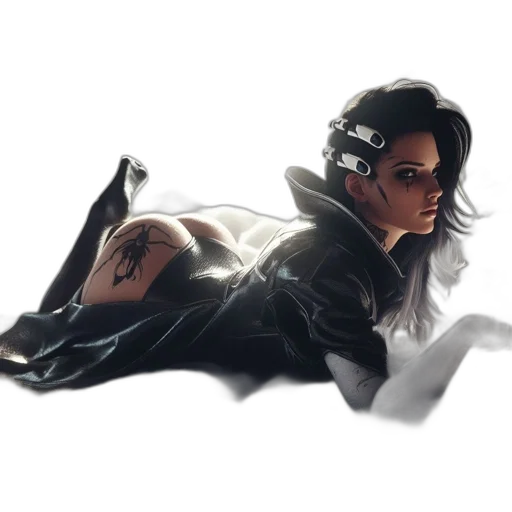 jacket, weapon, creature, concept art transparent PNG cut-out