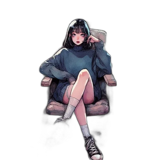 jacket, dress, shoes, creature transparent PNG cut-out