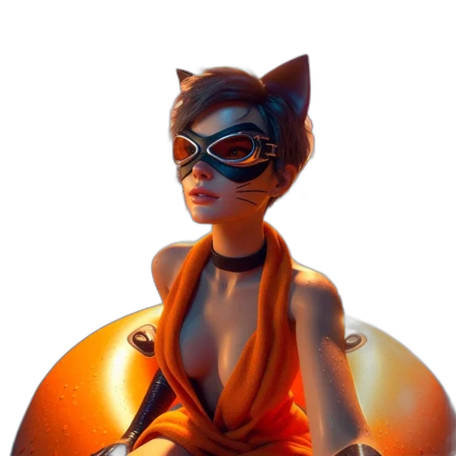 mask, robot, 3d render, concept art transparent PNG cut-out