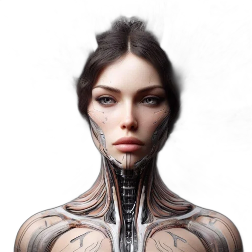 robot, face, dress, jewelry transparent PNG cut-out