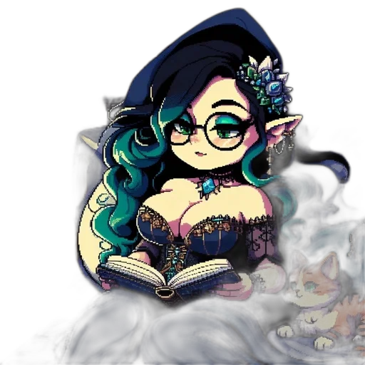 fantasy art, pixel art, cartoon, concept art transparent PNG cut-out