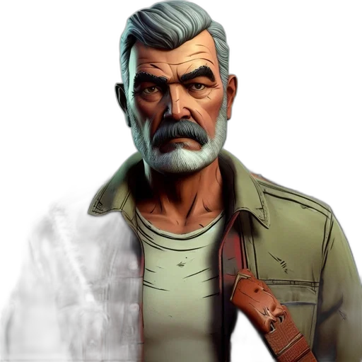staff, jacket, face, concept art transparent PNG cut-out