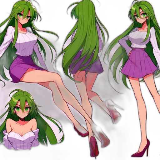 dress, concept art, anime, pixel art transparent PNG cut-out