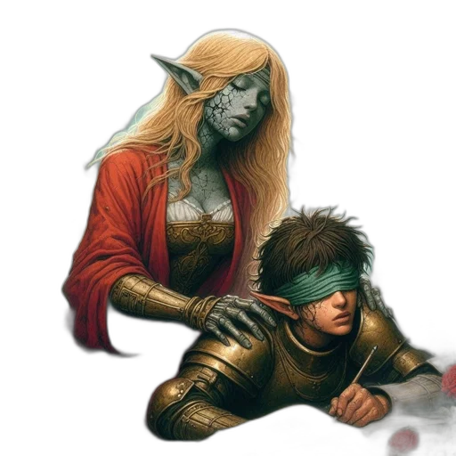 mask, sword, fantasy art, concept art transparent PNG cut-out