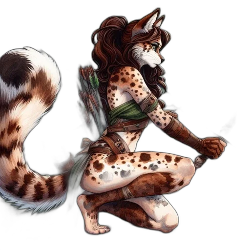 staff, animal, creature, dress transparent PNG cut-out