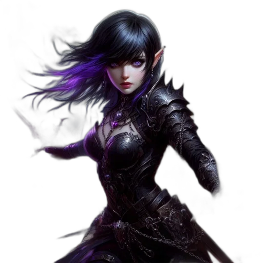 fantasy art, concept art, comic book art, photorealistic transparent PNG cut-out