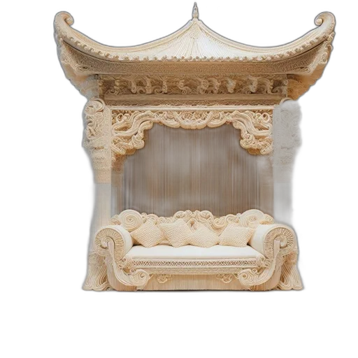 furniture, crown, jewelry, 3d render transparent PNG cut-out