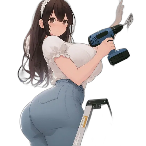 weapon, staff, robot, dress transparent PNG cut-out