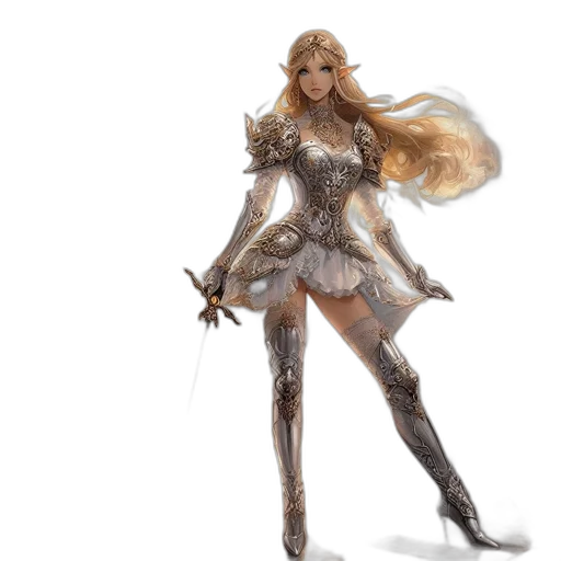 dress, concept art, fantasy art, 3d render transparent PNG cut-out